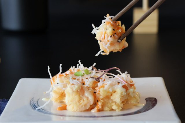 Gericht und Ambiente im NOAN, modernes asiatisches Restaurant in Wien-Leopoldstadt
