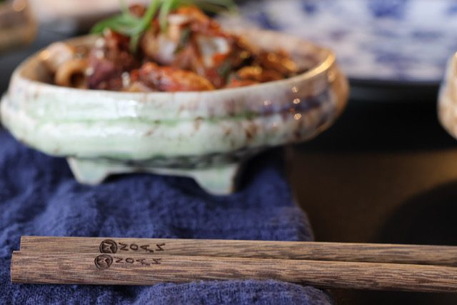 Gericht und Ambiente im NOAN, modernes asiatisches Restaurant in Wien-Leopoldstadt